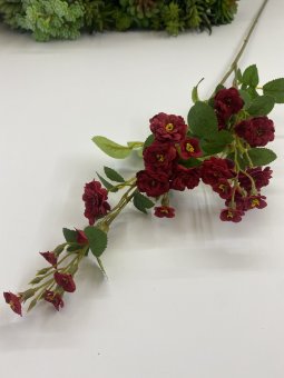 Ветка розы кустовая ВР 587-1 крас.