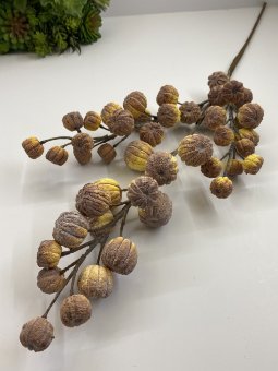 Ветка тыквы декоративная В 655-1 жел.