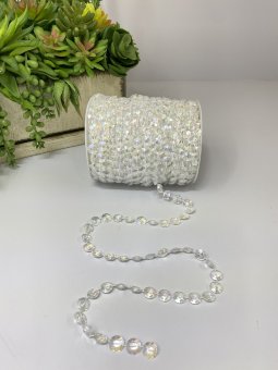 Акриловые цепочки  на нитях  Ац 872