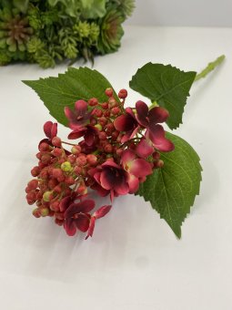 Ветка гортензии ВГ 773-3 красн.